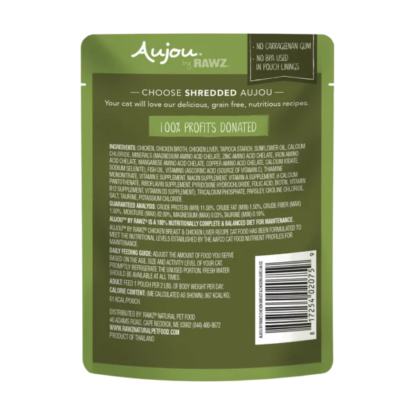 Aujou Chicken Breast & Chicken Liver Recipe Cat Food - Image 2