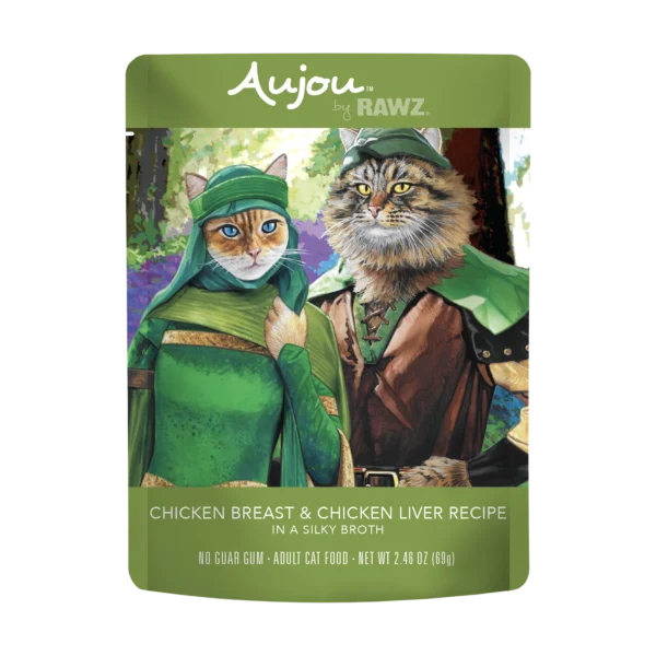 Aujou Chicken Breast & Chicken Liver Recipe Cat Food