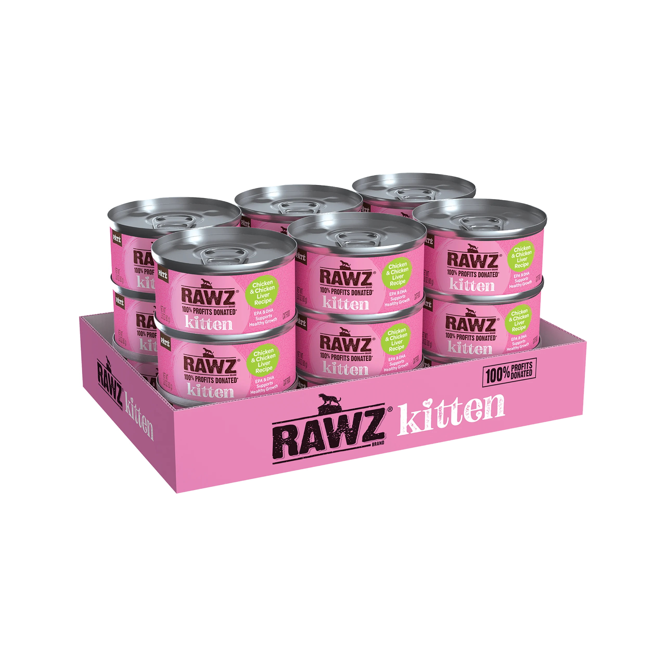 Kitten Chicken & Chicken Liver Cat Food - RAWZ