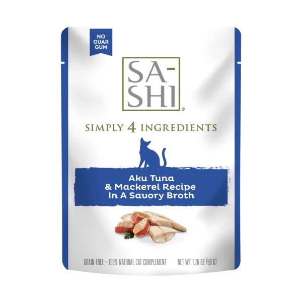 Sa-Shi Aku Tuna & Mackerel Cat Food Recipe in Savory Broth