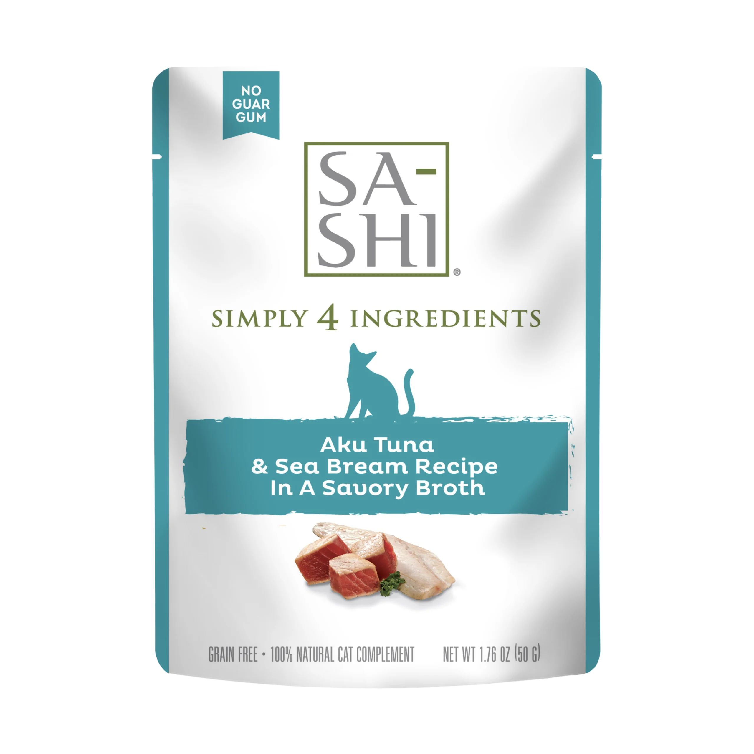 Sa-Shi Aku Tuna & Sea Bream Cat Food Recipe in Savory Broth