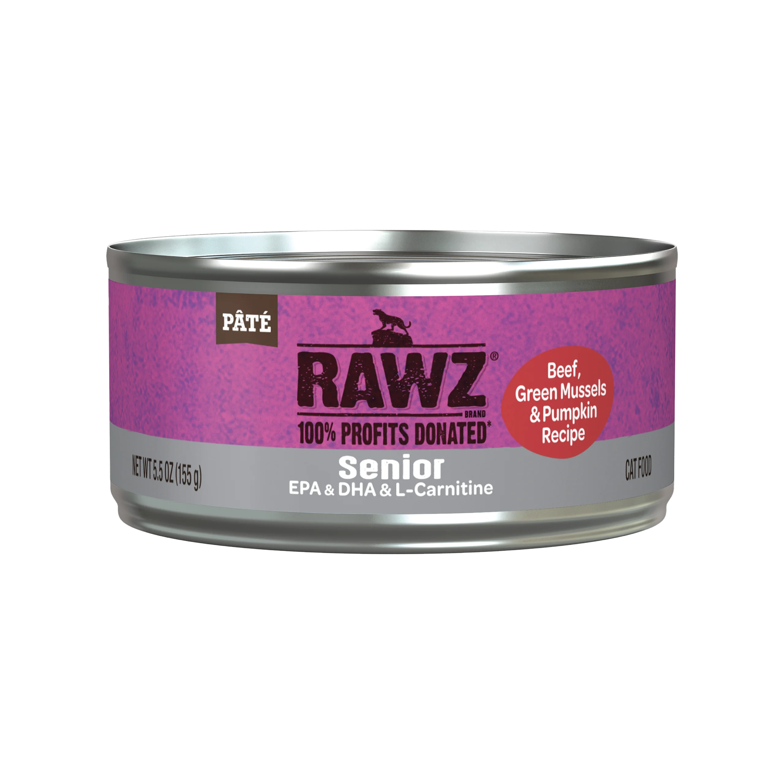 Senior Beef, New Zealand Green Mussels & Pumpkin Cat Food