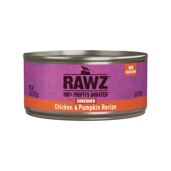 RAWZ_WebsiteCarousel_Cat_Shredded_Chicken&Pumpkin_5.5OZ-FRONT