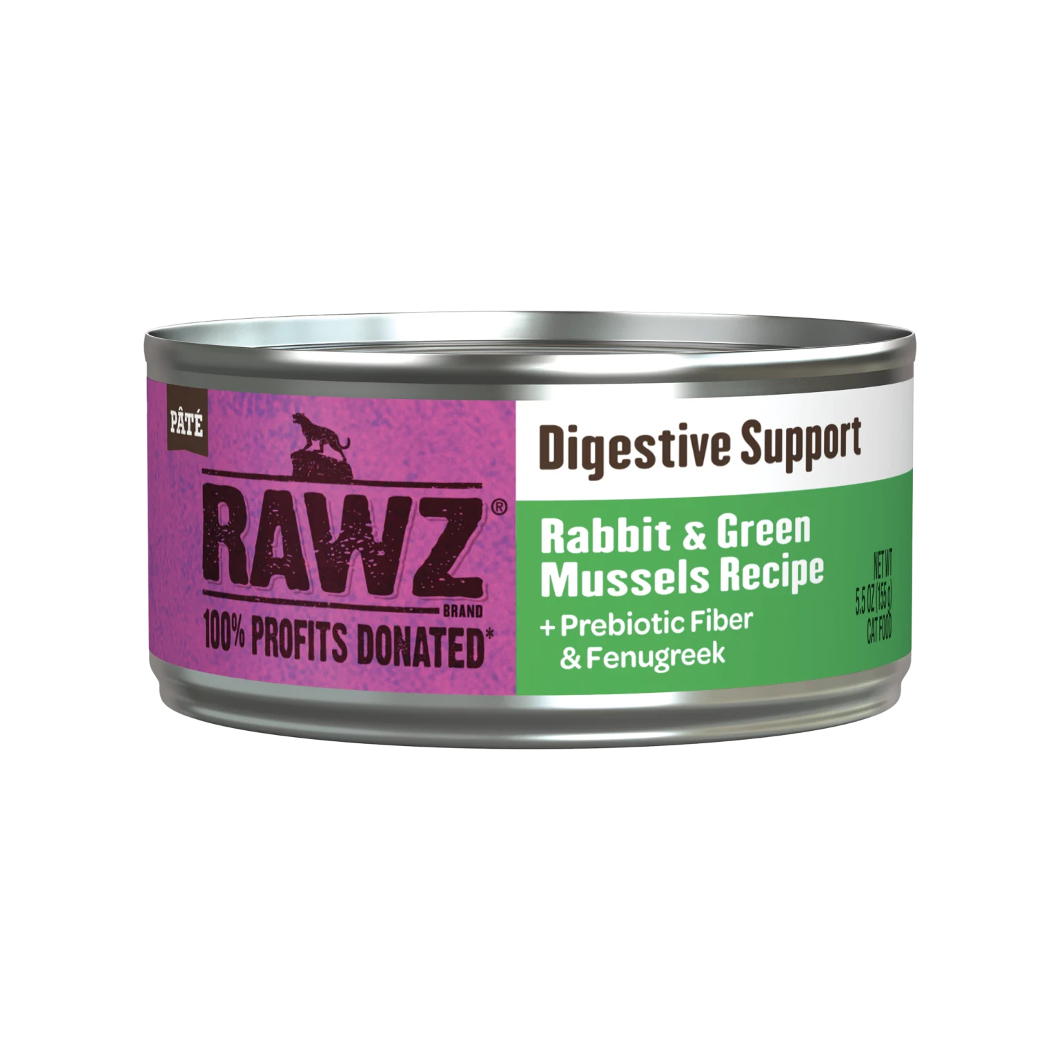 Digestive Support Rabbit & Green Mussels Cat Food - RAWZ