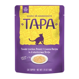 Tapa Tender Chicken Breast & Cheese Cat Food Recipe in Wholesome Broth