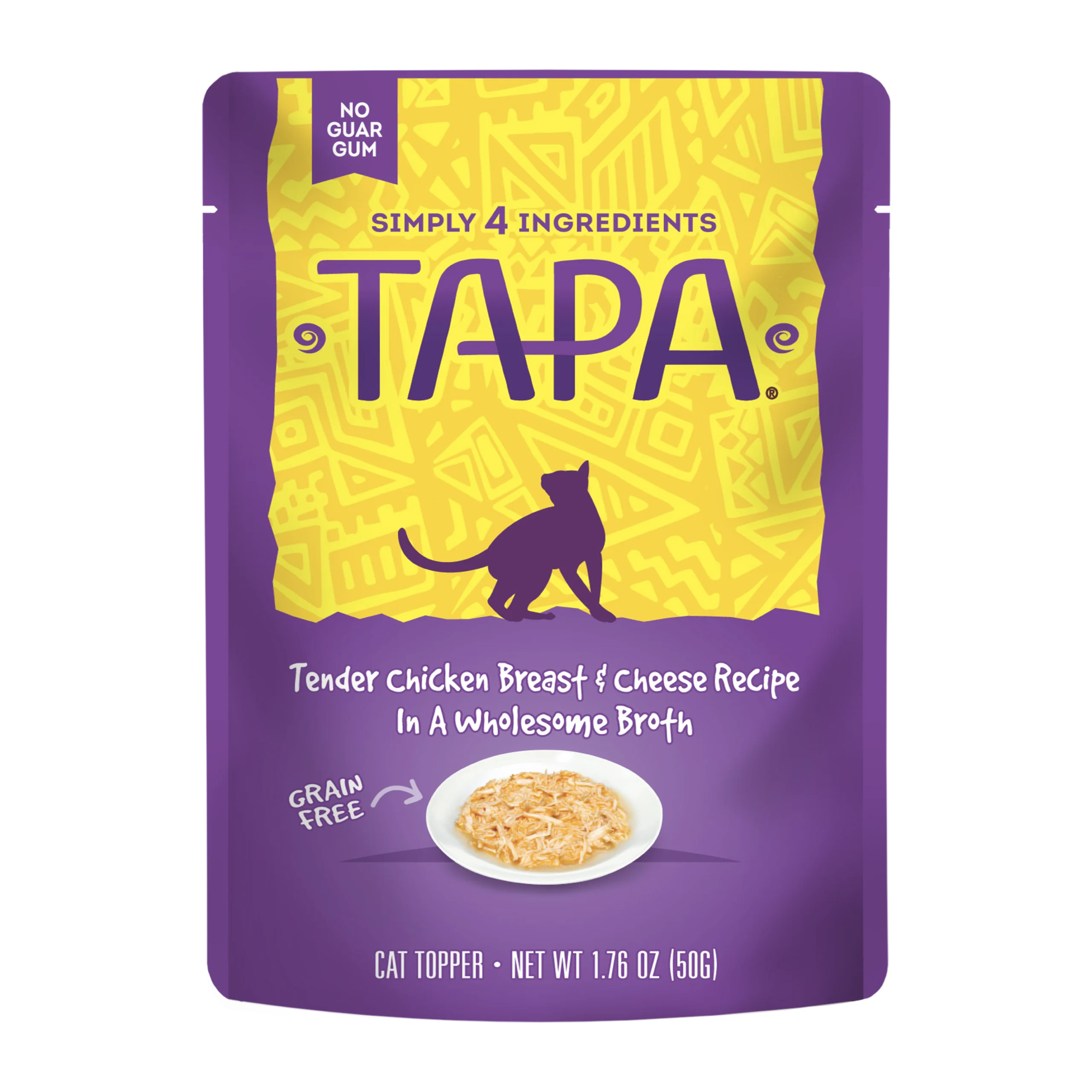 Tapa Tender Chicken Breast & Cheese Cat Food Recipe in Wholesome Broth