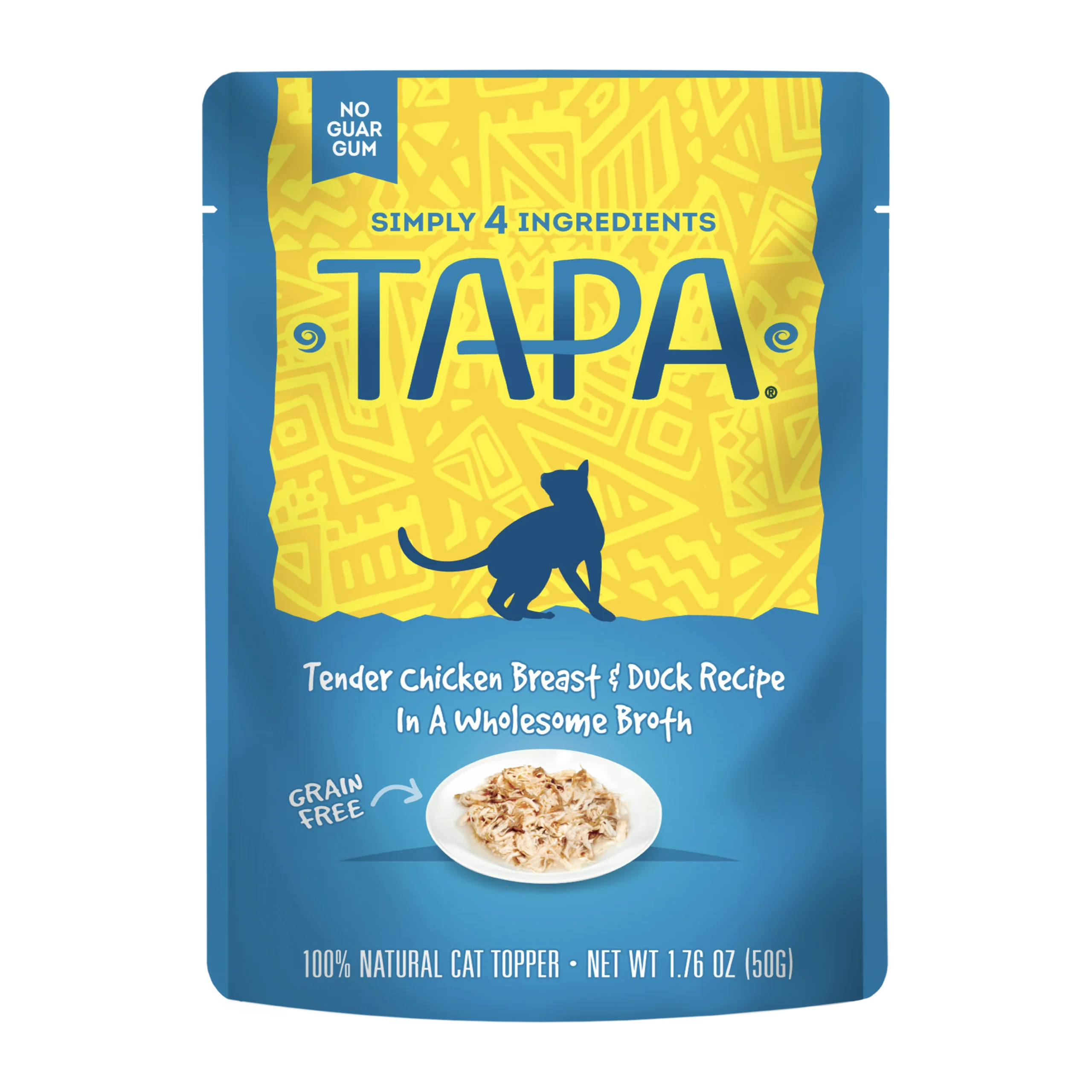 Tapa Tender Chicken Breast & Duck Cat Food Recipe in Wholesome Broth