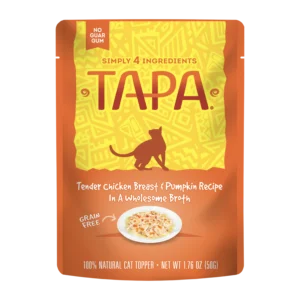 Tapa Tender Chicken Breast & Pumpkin Cat Food Recipe in Wholesome Broth