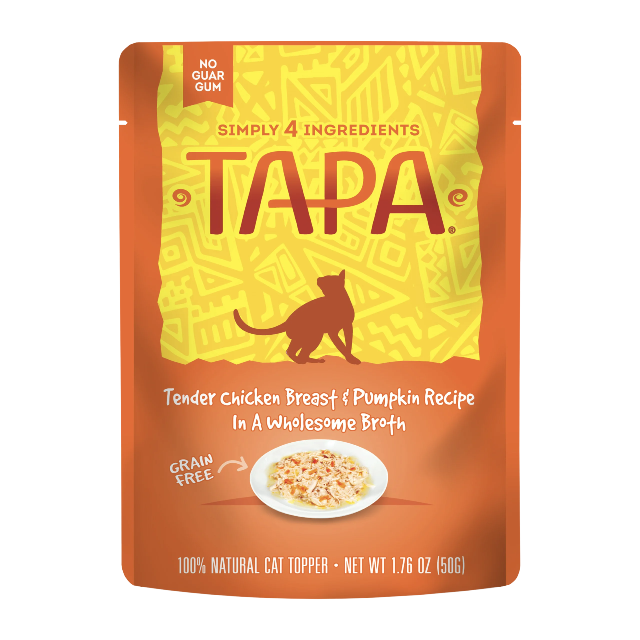 Tapa Tender Chicken Breast & Pumpkin Cat Food Recipe in Wholesome Broth
