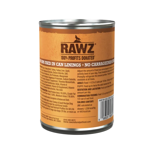 RAWZ_WebsiteCarousel_Dog_Pate_Duck,Turkey&Quail_12.5OZ-BACK