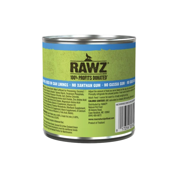 RAWZ_WebsiteCarousel_Dog_Shreds_Chicken&CoconutOil_10OZ-BACK