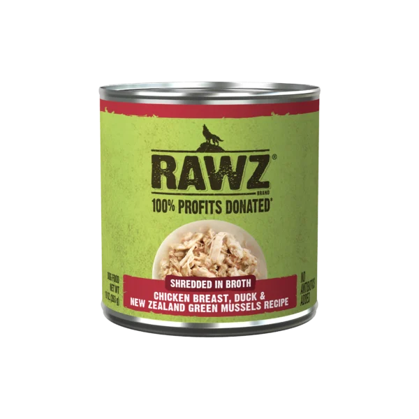 RAWZ_WebsiteCarousel_Dog_Shreds_Chicken&Duck_10OZ-FRONT