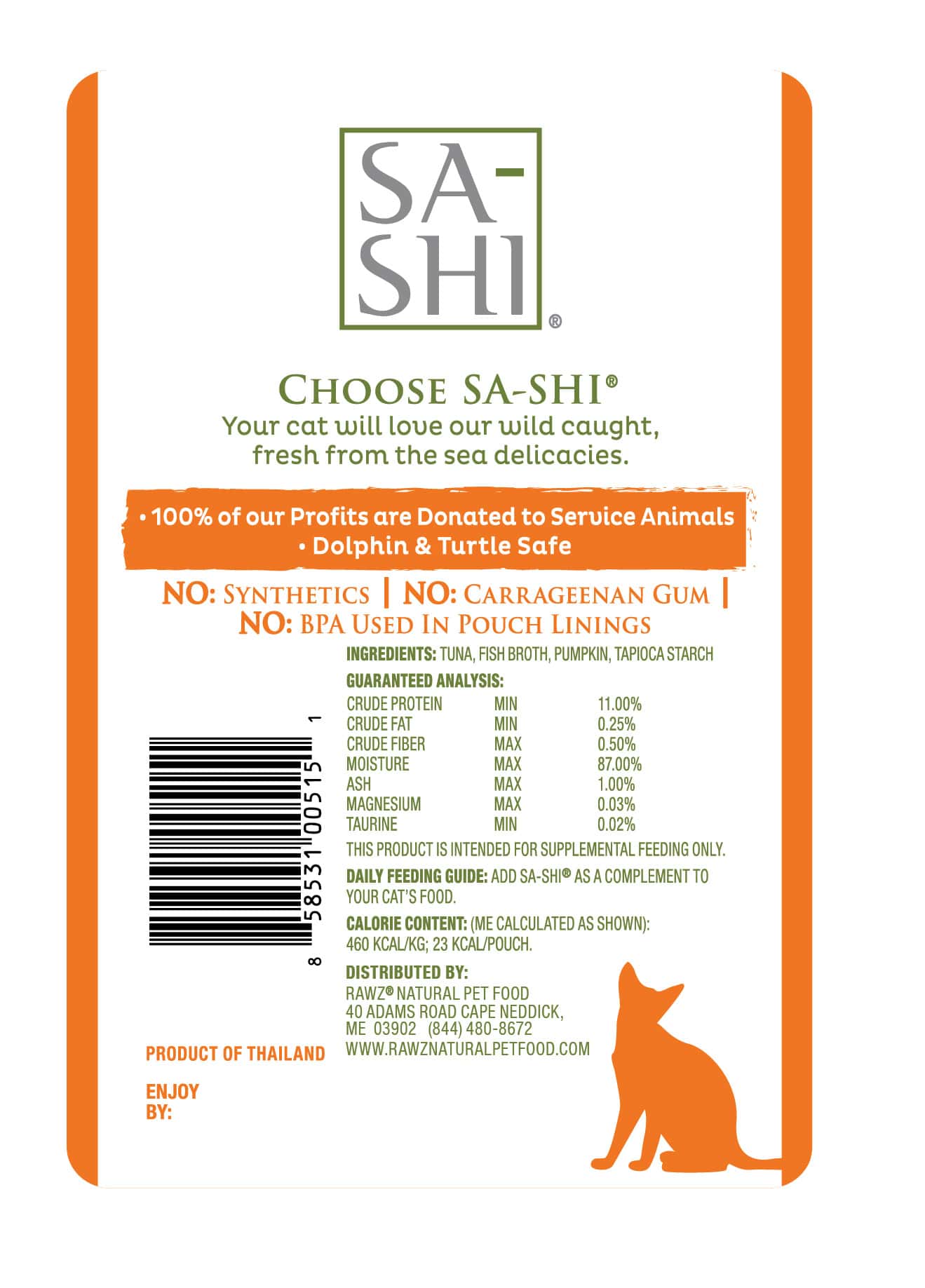 sa shi cat food