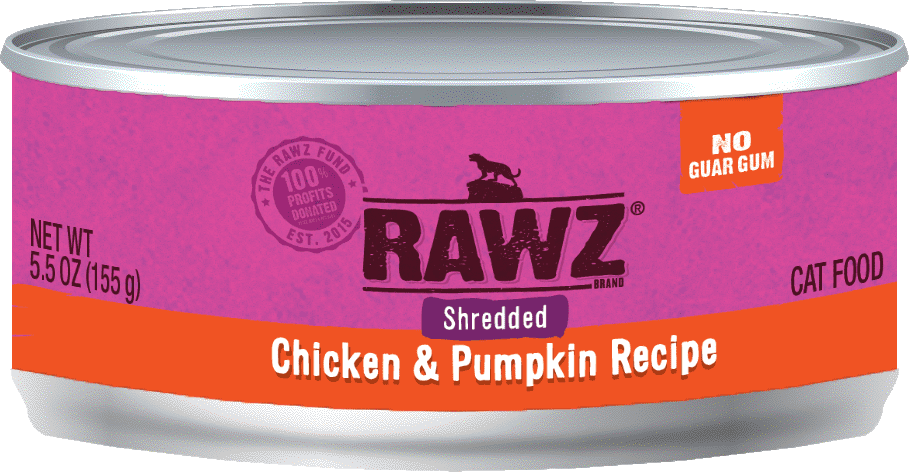 RAWZ Shredded Cat Food - Chicken and Pumpkin
