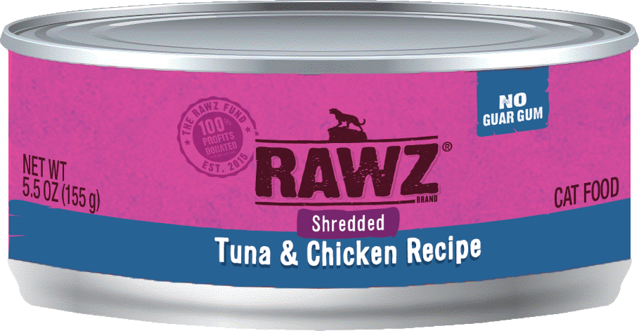RAWZ Shredded Cat Food - Tuna and Chicken