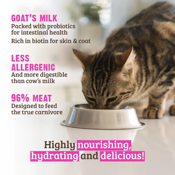 With Goat's Milk 96% Chicken & Chicken Liver Canned Cat Food - RAWZ