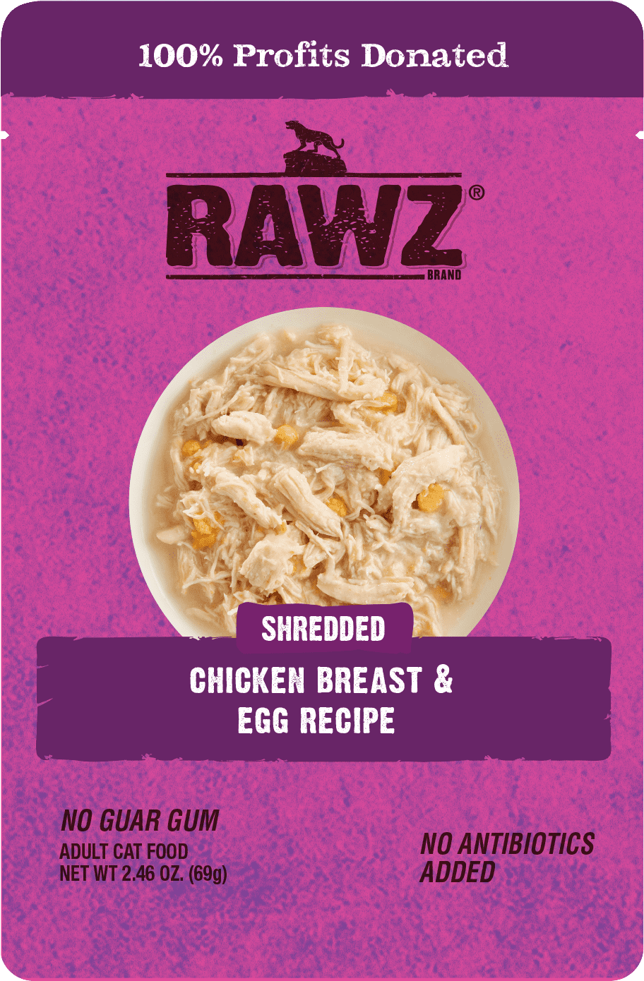 RAWZ Shredded Cat Food - CHICKEN BREAST & EGG